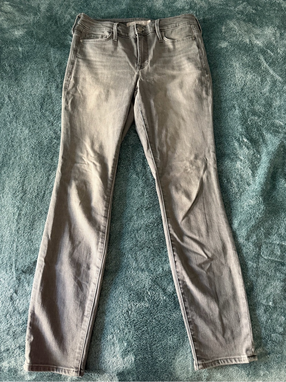 Athleta Skulptek‎ Skinney Jeans Size 4 Light Gray